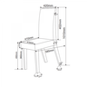 Mesa de Jantar Quadrada Sonhare com 8 Cadeiras Iza Off White/mel/bege/vd Off White - Casa Giulia - 7