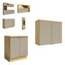 Ver imagem 1 de Cozinha Completa 5 Modulos Elite Yescasa Amarelo/Canary/Avela