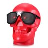 Caixa de Som Bluetooth Caveira Skull Crânio USB Rádio D-Q6 Vermelho - 1