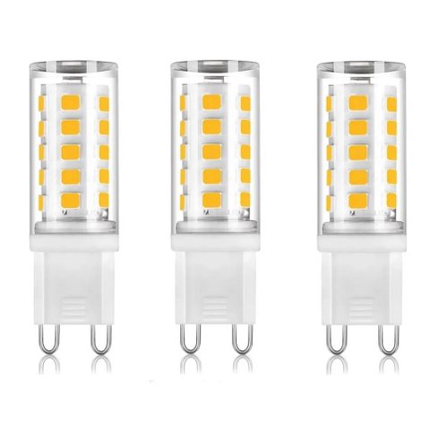 Kit 3x Lâmpadas Led Halopin G9 Bivolt 5w Branco Frio
