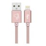 Cabo Lightning para Iphone Ipad Reforçado Rosa - 1