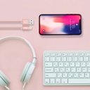 Ver imagem 2 de Cabo Lightning para Iphone Ipad Reforçado Rosa