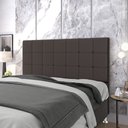 Ver imagem 1 de Cabeceira Áurea 195 para Cama King A-011 Couro Marrom Aradecor