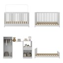 Ver imagem 6 de Berço 3 em 1 com Colchão e Guarda-roupas 4 Portas 1 Gaveta Multimóveis Mp4162 Branco