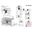 Ver imagem 4 de Berço 3 em 1 com Colchão e Guarda-roupas 4 Portas 1 Gaveta Multimóveis Mp4162 Branco
