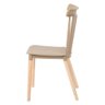 Cadeira de Plástico Elomio 80042e-bulk com Pés em Madeira - Bege - 3