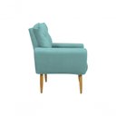 Ver imagem 4 de Poltrona Decorativa para Denver Veludo Matrix - Verde Agua Verde Agua