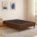 Ver imagem 1 de Caixa Base Box Queen Resistente em Veludo Premium Moderno:marrom