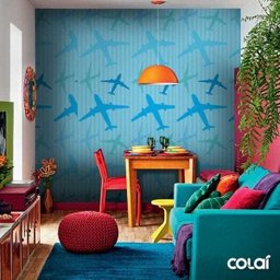 Papel de Parede Adesivo Lavável Bolas Coloridas 18m - 5