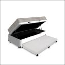 Ver imagem 2 de Cama Box Baú com Auxiliar e Colchão de Molas Ensacadas Ortobom Airtech Springpocket Solteiro 88cm