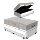 Ver imagem 1 de Cama Box Baú com Auxiliar e Colchão de Molas Ensacadas Ortobom Airtech Springpocket Solteiro 88cm