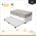 Ver imagem 3 de Cama Box Baú com Auxiliar e Colchão de Molas Ensacadas Ortobom Airtech Springpocket Solteiro 88cm