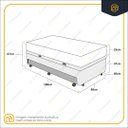 Ver imagem 5 de Cama Box Baú com Auxiliar e Colchão de Molas Ensacadas Ortobom Airtech Springpocket Solteiro 88cm