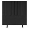 Cabeceira de Cama Solteiro Box Estofada 100 Cm Karla Suede:preto - 1