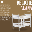 Ver imagem 5 de Beliche Solteiro de Mdf Leticia Branco para Quarto Moderno que Vira Duas Camas Reforçada