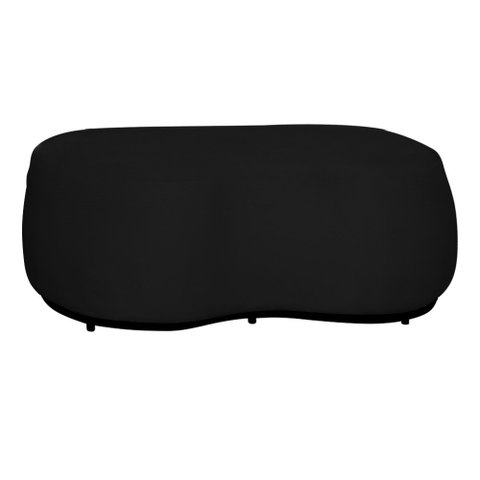 Puff Decorativo Orgânico Beatriz Suede - Estopar Suede Preto