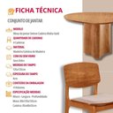 Ver imagem 7 de Mesa com 4 Cadeiras Selene Malta Gold Moderna Mobília Brisa/ Imbuia Nat.
