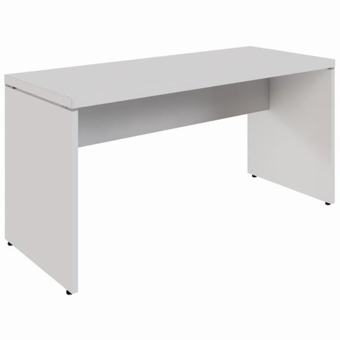 Mesa Retangular Pé Painel 150x60cm Linha Start Cinza Cinza P