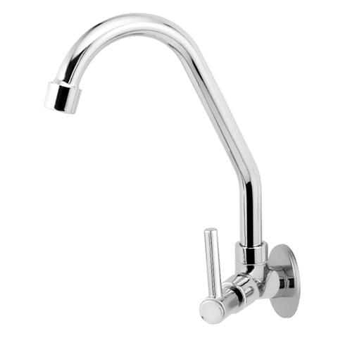 Torneira Cozinha Parede Bica Móvel Light Metal 1168 C-72:Prateado