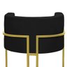 Kit 2 Poltronas Decorativa Nayara Base Ferro Dourado Twdecora Suede - 4