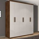 Ver imagem 1 de Guarda-Roupa Dubai Casal Seis Portas Malbec Off-White