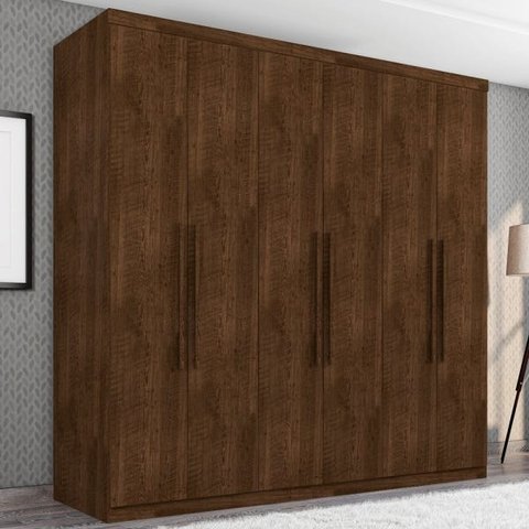Guarda-Roupa Casal Paris Seis Portas Malbec