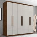 Ver imagem 1 de Guarda-Roupa Casal Paris Seis Portas Malbec Off-White