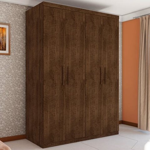 Guarda-Roupa Miami Casal Quatro Portas Malbec