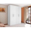 Ver imagem 5 de Guarda-Roupa Miami Casal Quatro Portas Branco