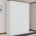 Ver imagem 1 de Guarda-Roupa Solteiro Belmont Duas Portas Deslizantes Branco