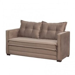 Sofá Cama 2 Lugares Suede Londres  - 2