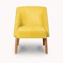 Ver imagem 2 de Cadeira Decorativa Liz Suede Amarelo para Sala Salão Recepção