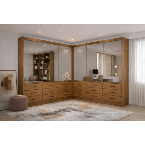 Closet 6 Portas 18 Gavetas Domus Premium - Grand Line