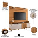 Ver imagem 3 de Estante Painel para Tv 65 Pol 180cm 2 Portas Cloe H01 Off White/cinamomo - Mpozenato