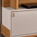 Ver imagem 6 de Estante Painel para Tv 65 Pol 180cm 2 Portas Cloe H01 Off White/cinamomo - Mpozenato