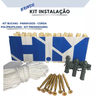 Kit 2 Varal para Apartamento Retrátil Parede Cabo de Aço 4m - 7