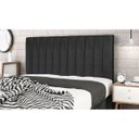 Ver imagem 2 de Cabeceira Estofada Cama Box Queen 160cm Chiara Suede Preto