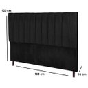 Ver imagem 3 de Cabeceira Estofada Cama Box Queen 160cm Chiara Suede Preto