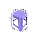 Ver imagem 2 de Kit 5 Bancos Plástico Banquinho Lilás Infantil 34cm