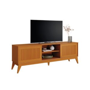Rack Bancada King para Tv até 65 Polegadas 1.80cm Edn:cedro Ripado 3d