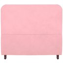 Ver imagem 6 de Cabeceira Casal Estofada para Cama Box Lizza Veludo Cor Rosa Bebe