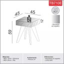 Ver imagem 3 de Mesa de Canto Espelhada Retrô Tb710e Dalla Costa