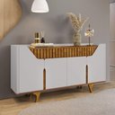 Ver imagem 2 de Aparador Buffet Danúbio Off-white com Naturalle - Bechara