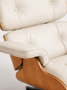 Ver imagem 5 de Poltrona Charles Eames com Puff - Freijó em Couro Off White