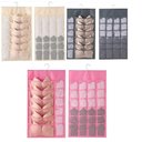 Ver imagem 2 de Cabide Organizador 36 Bolsos Porta Sutia Dupla Face Multi Divisorias Closet Joias Guarda Roupa Objet