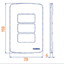 Ver imagem 3 de Conjunto Módulo Variador de Velocidade ou Luminosidade 4x2 B3 Margirius