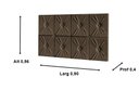 Ver imagem 2 de Painel de Cama Box Botão Solteiro 0,90 Elegance Cor Marrom - Comprar Moveis em Casa