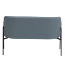 Ver imagem 4 de Sofá Namoradeira 02 Lugares 130cm Jade Base Preto Bouclé Azul Claro - Nexta Casa