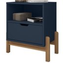 Ver imagem 1 de Mesa de Cabeceira 1 Gaveta 004015 Azul Cobalto Dcasa