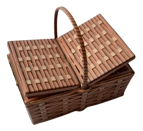 CESTA PIQUENIQUE DE FIBRA SINTÉTICA 30x20x13 INDIANO - 2